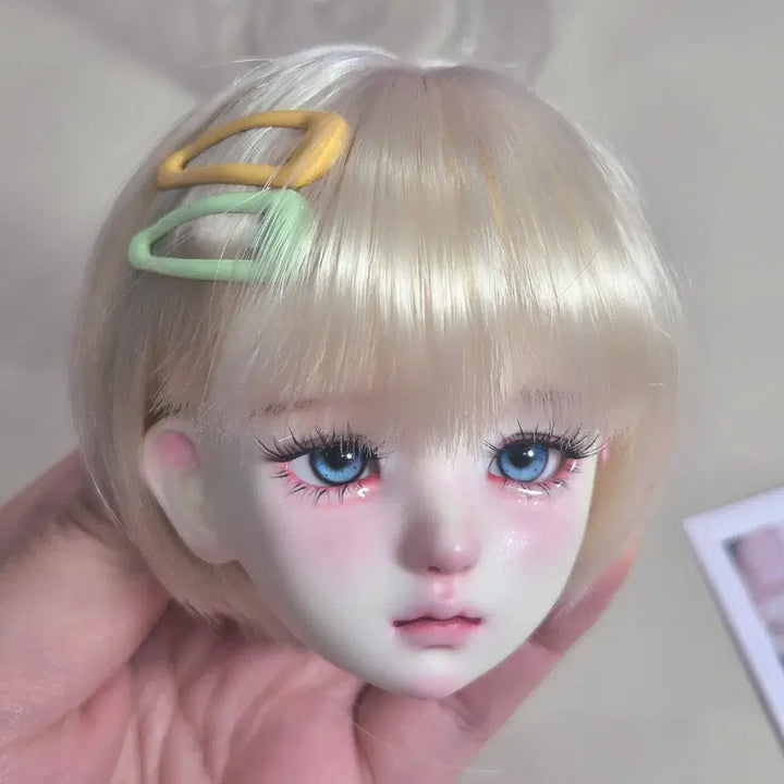 [BUNJANG] MSD Size 1/4 Lena Head Doll / 안구포함 풀박스 구관 msd 레나 헤드 구체관절인형