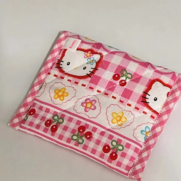 [BUNJANG] Handmade Vintage Hello Kitty Pouch Wallet / 핸드메이드 고전키티지갑 핸메키티지갑 키티파우치 고전키티