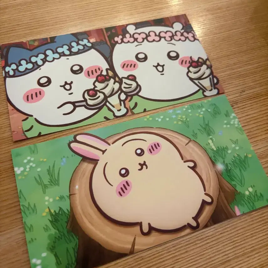 [BUNJANG] Chiikawa Movie Theater Postcard Set (2 Types) / 극장판 먼작귀 치이카와 씨네큐 엽서 2종 일괄