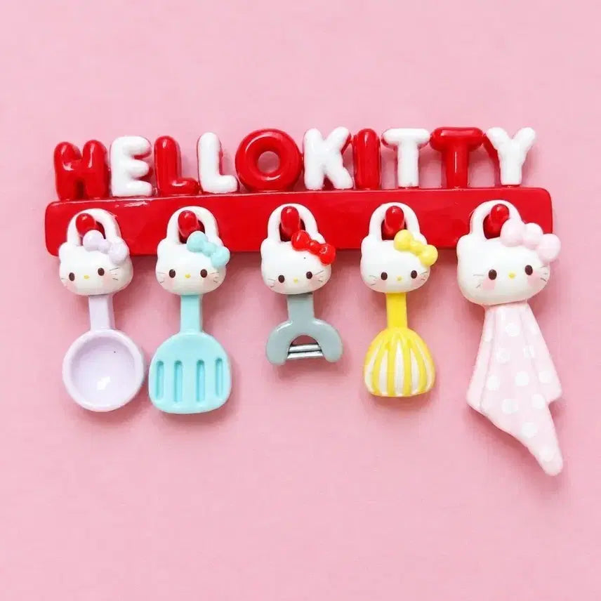 [BUNJANG] Hello Kitty Kitchen Utensils 5-Piece Miniature Accessory Set / 키티 조리도구 5종 미니어처 소품