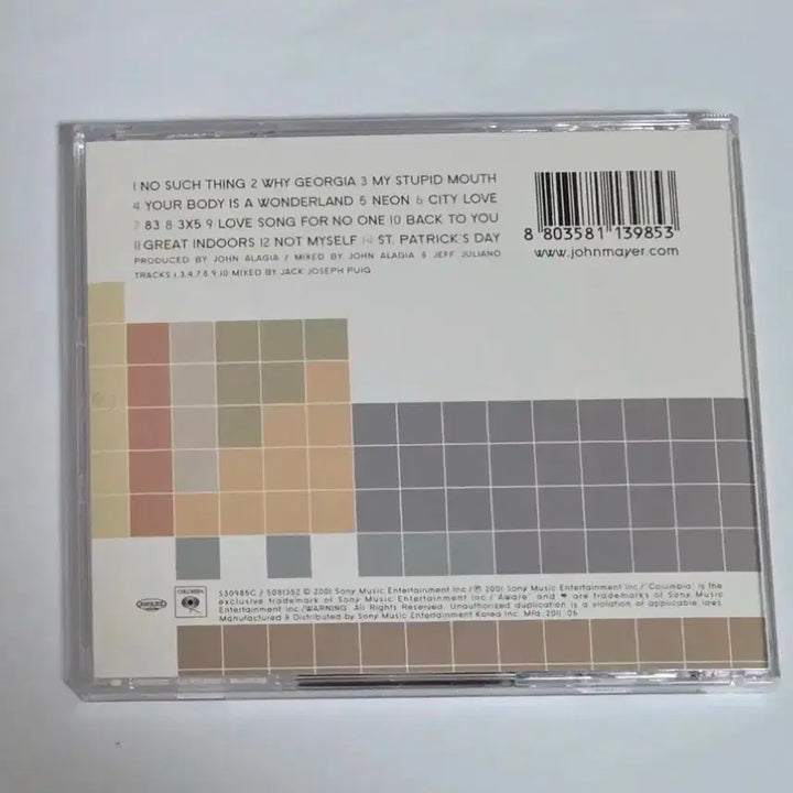 [BUNJANG] John Mayer Room For Squares CD Album / 존 메이어 Room For Squares 앨범 시디 CD