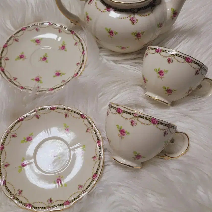 [BUNJANG] Imported Floral Teapot Set / 수입 플로럴 티팟세트