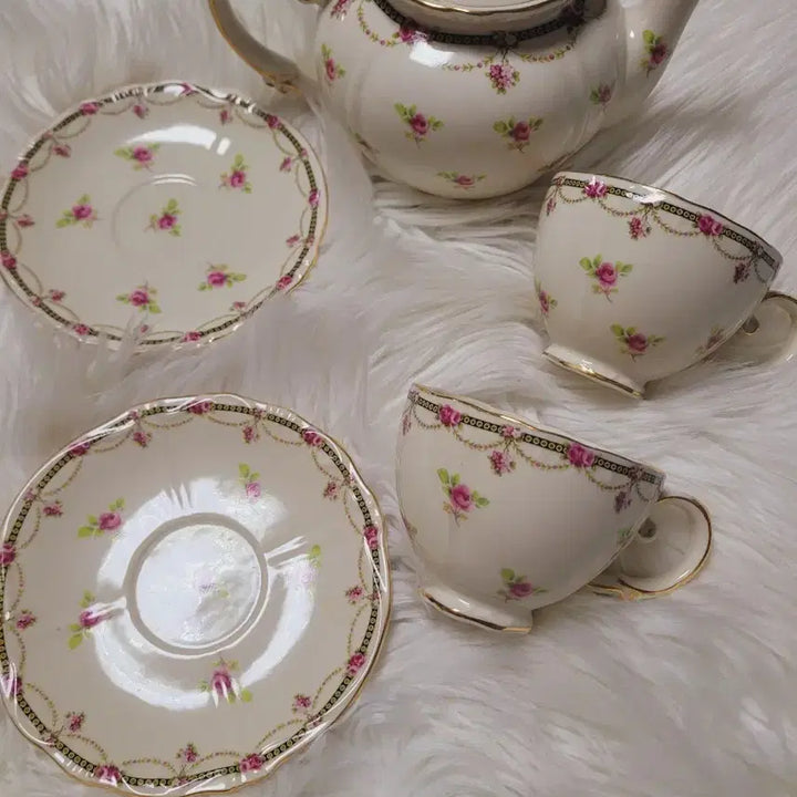 [BUNJANG] Imported Floral Teapot Set / 수입 플로럴 티팟세트