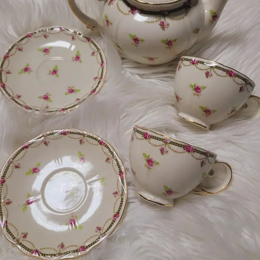 [BUNJANG] Imported Floral Teapot Set / 수입 플로럴 티팟세트
