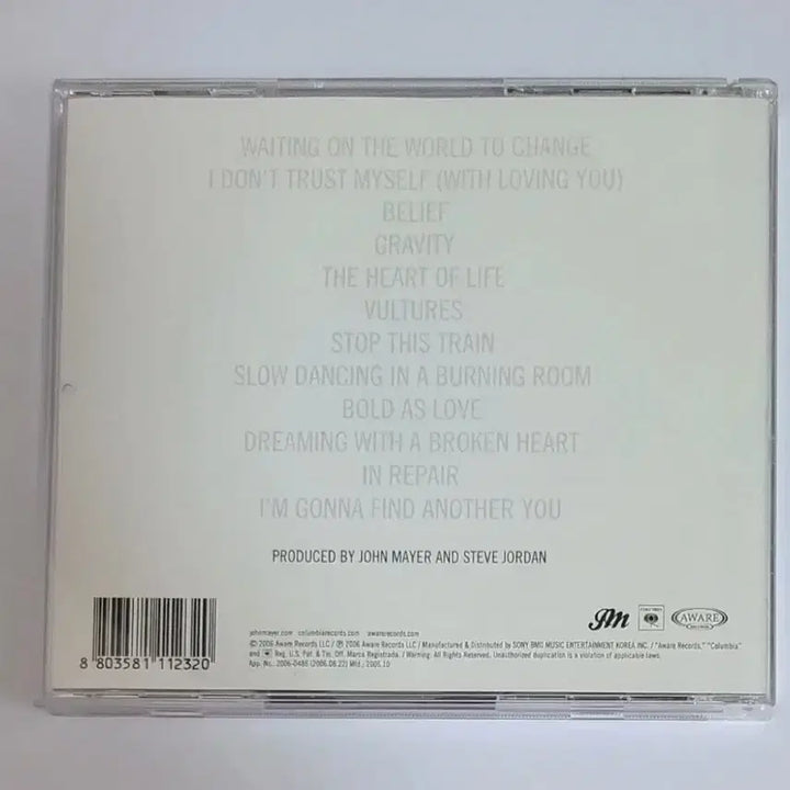 [BUNJANG] John Mayer Continuum CD / 존 메이어 Continuum 앨범 시디 CD