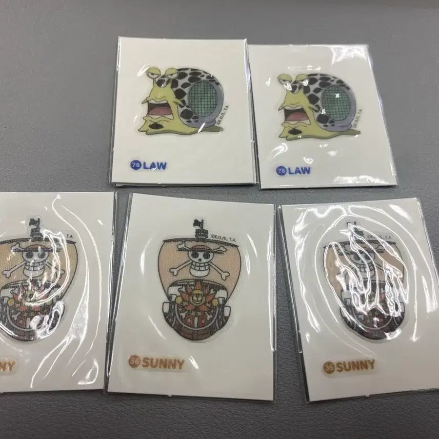 [BUNJANG] One Piece Character Stickers (5 Types) / 원피스 띠부씰