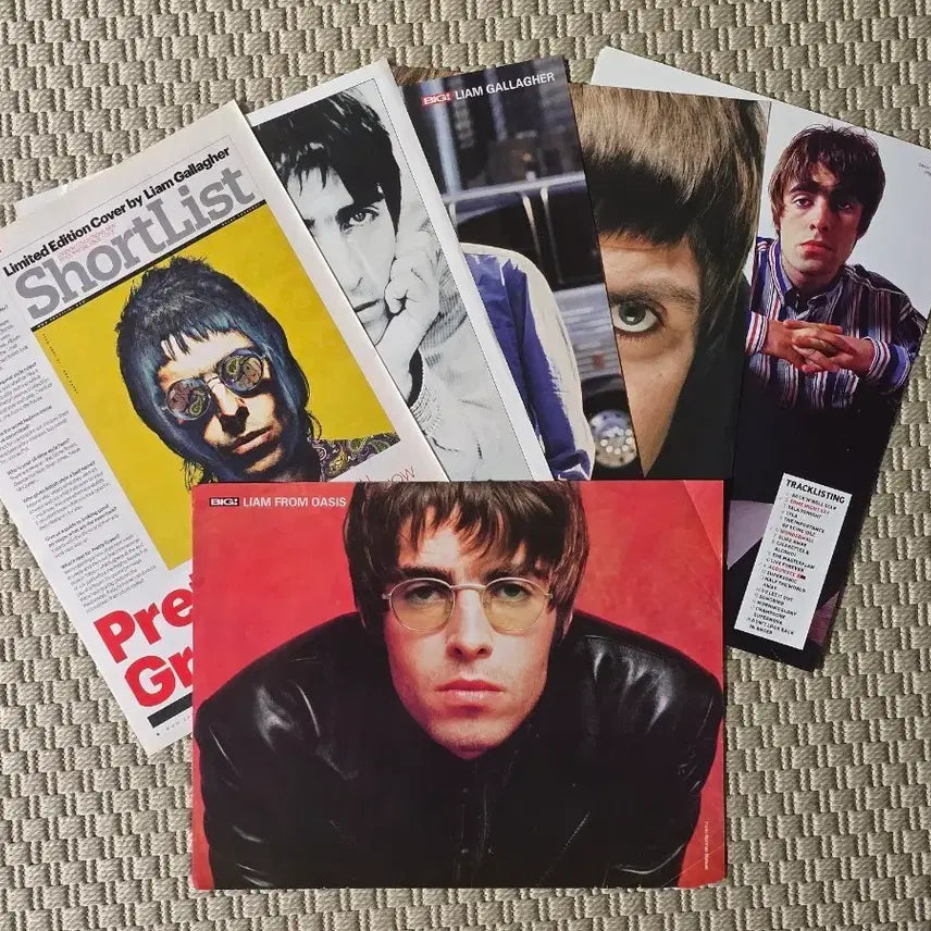 [BUNJANG] Oasis Liam Gallagher Magazine Scrap Poster Set / 포스터 oasis 오아시스 Liam Gallagher 리암 갤러거 매거진 스크랩 6장