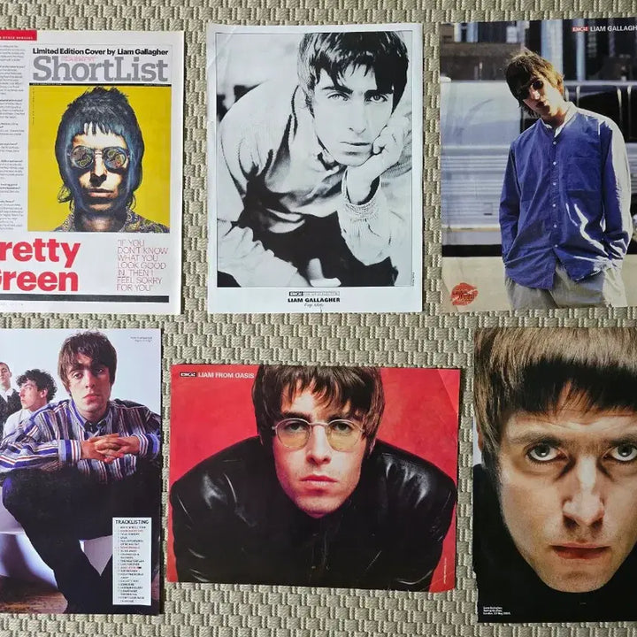 [BUNJANG] Oasis Liam Gallagher Magazine Scrap Poster Set / 포스터 oasis 오아시스 Liam Gallagher 리암 갤러거 매거진 스크랩 6장
