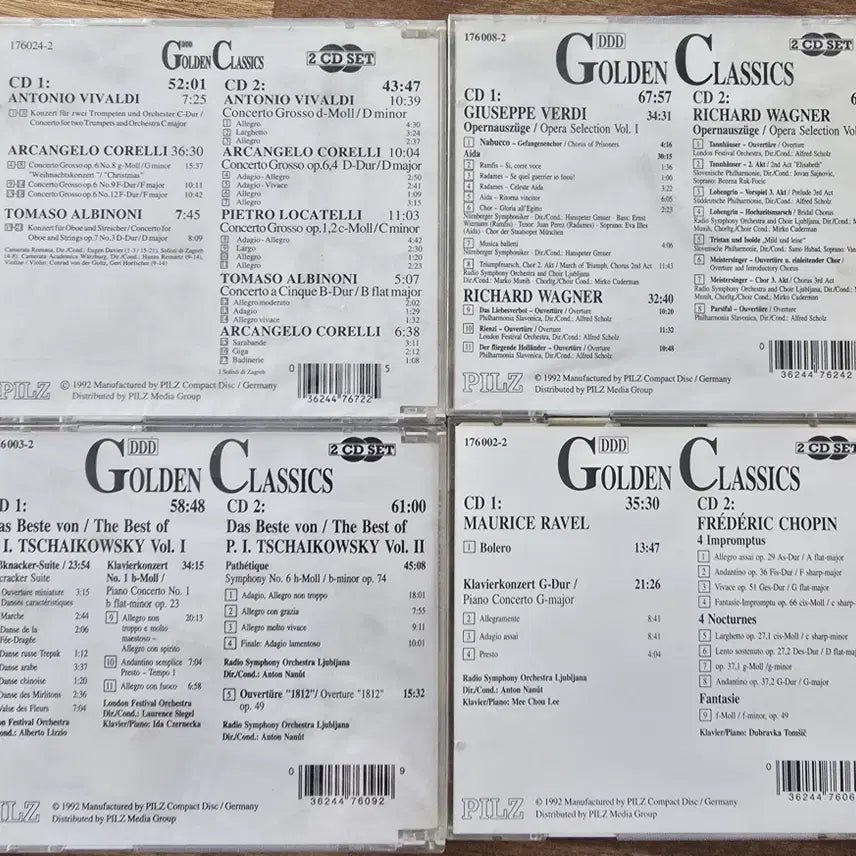 [BUNJANG] PILZ Classical 50 CD Bundle Set (Sealed &amp; Unsealed) - Various Composers / 37 미개봉+개봉 중고 CD 일괄판매 총 50개 (사용감/세월감/미세 스크래치 감안해 싸게 일괄 정리합니다).