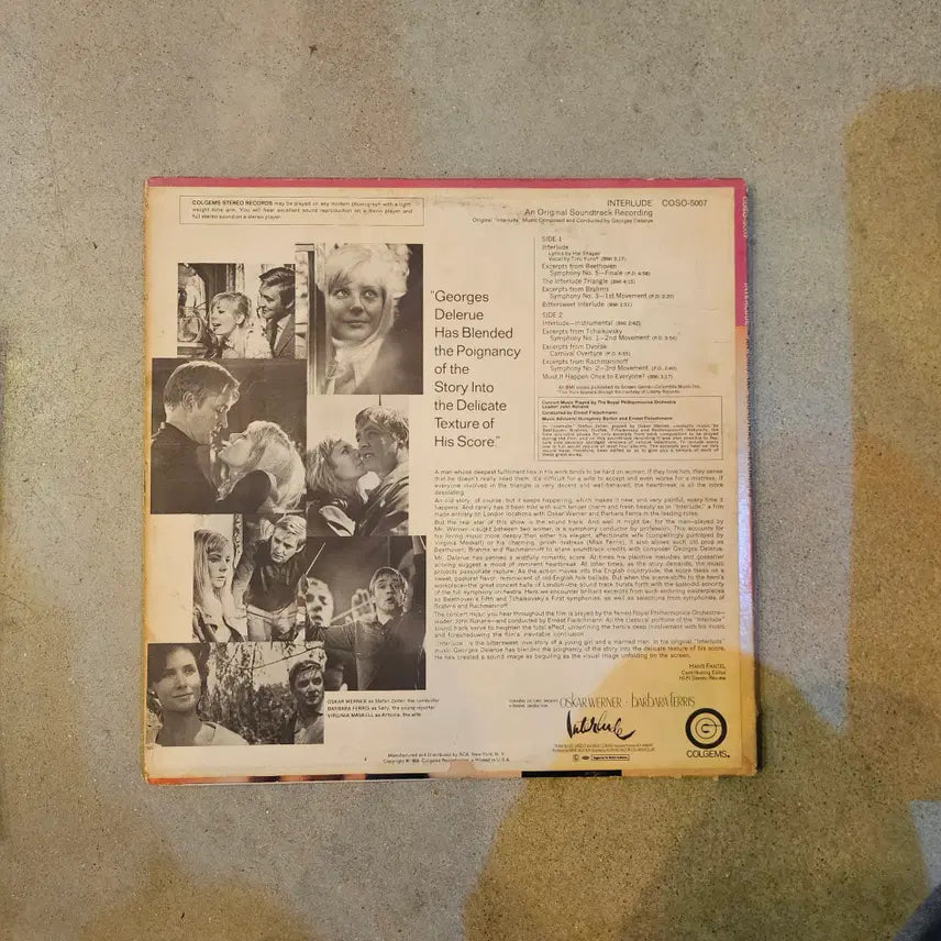 [BUNJANG] Interlude (1968) Original Soundtrack LP / 1968년 컬럼비아 픽처스가 제작한 로맨스 드라마 영화 인터루드 (Interlude, 국내 개봉명: 사랑의조주)의 오리지널 사운드트랙/1018
