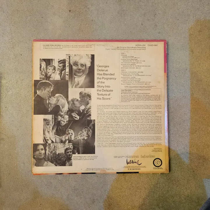 [BUNJANG] Interlude (1968) Original Soundtrack LP / 1968년 컬럼비아 픽처스가 제작한 로맨스 드라마 영화 인터루드 (Interlude, 국내 개봉명: 사랑의조주)의 오리지널 사운드트랙/1018