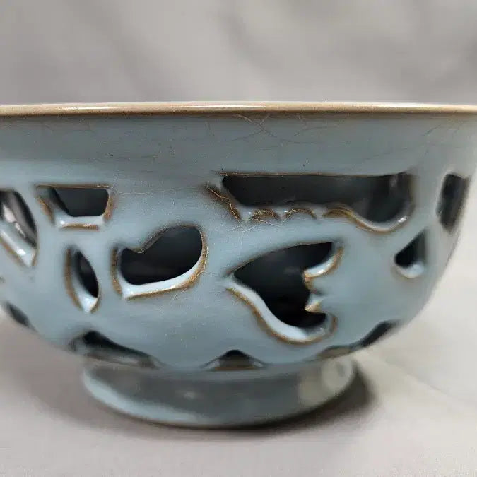 [BUNJANG] Rare Chinese Double-Layered Cutwork Tea Bowl / 이중 투각 중국도자기 희귀 다완