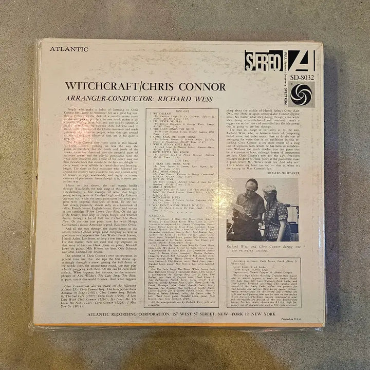 [BUNJANG] Chris Connor Witchcraft/1018 LP (1959) / 쿨 재즈(Cool Jazz) 보컬리스트 크리스 코너(Chris Connor)가 1959년에 발매한 명반 Witchcraft/1018