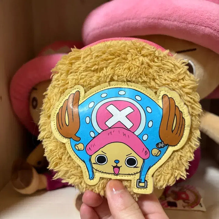 [BUNJANG] One Piece Chopper &amp; Laboon Plush Set / 총괄) 쵸파 인형, 파우치, 원피스 고래 라분 애니
