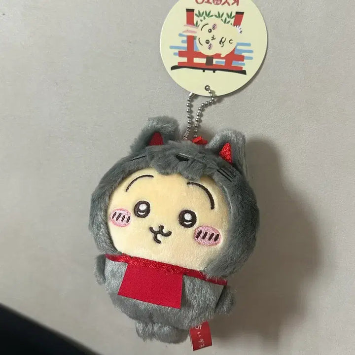 [BUNJANG] Chiikawa Usagi Shrine Mascot Plush Keychain / 치이카와 우사기 여우신사 마스코트 인형 키링