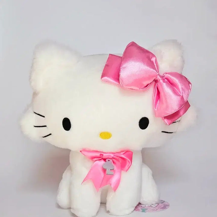 [BUNJANG] Hello Kitty Pink Ribbon Plush (Medium) / 핑크리본 챠미키티 인형(중)