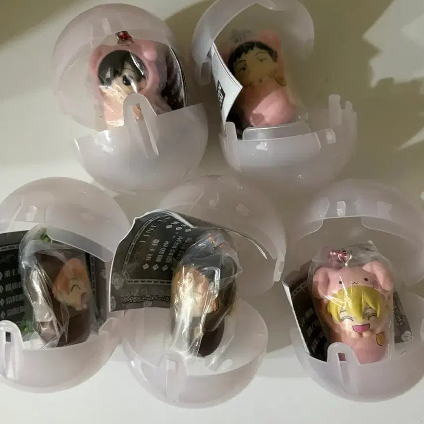 [BUNJANG] Ouran High School Host Club Full Set Gacha Figures / 오란고교 포대기 가챠 5종 일괄