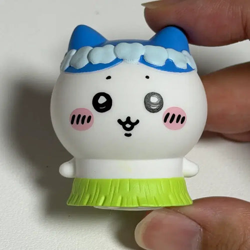 [BUNJANG] Chiikawa Mermaid Island Sofubi Hachiware + Keychain Set / 치이카와 인어섬 소프비 하치와레 + 키링 덤