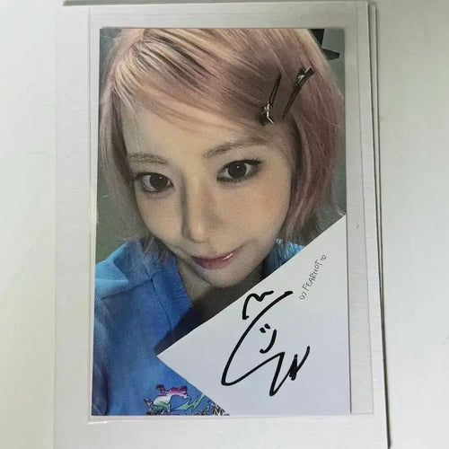 [BUNJANG] LE SSERAFIM Sakura MMN Signed Photocard / 르세라핌 사쿠라 메마나 스밍 이벤트 싸인 포토카드 lesserafim sakura MMN photocard