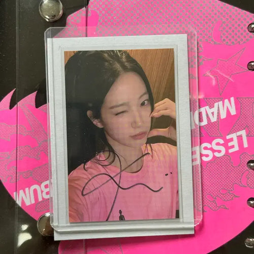 [BUNJANG] LE SSERAFIM Kazuha BOOMPALA Signed Photocard / 르세라핌 카즈하 붐팔라 스밍 이벤트 싸인 포토카드 lesserafim KAZUHA BOOMPALA  photocard