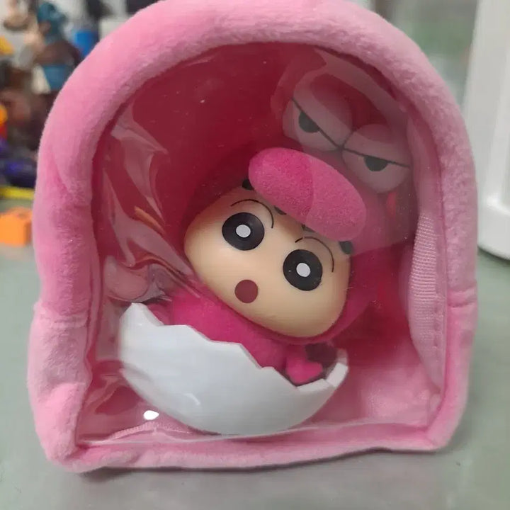 [BUNJANG] Crayon Shin-chan Egg Figure - Pink / 짱구는 못말려 짱구 계란 피규어 핑크