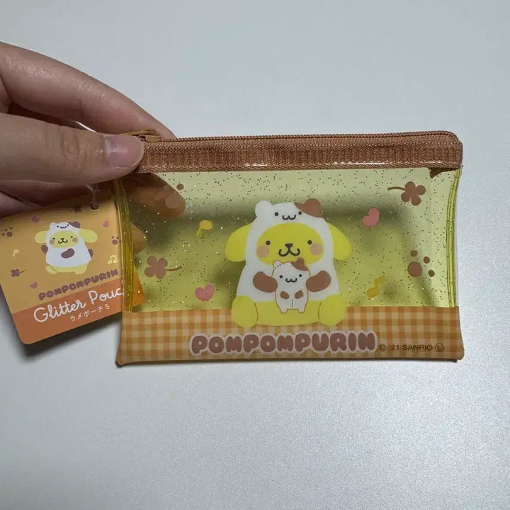 [BUNJANG] Sanrio Pompompurin &amp; Muffin PVC Mini Pouch / 폼폼푸린 머핀이 pvc 미니 파우치 새상품 판매중 택O