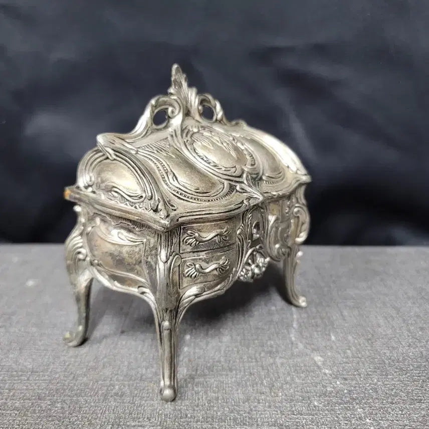 [BUNJANG] Brass Jewelry Box with Exquisite Patterns / 백동 보석함