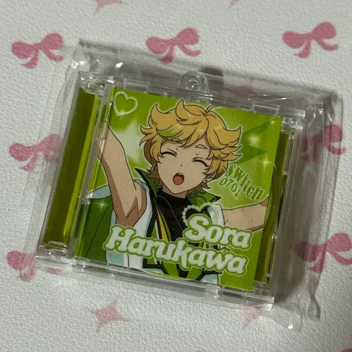 [BUNJANG] Ensemble Stars Haruka &amp; Sora CD Type Signed Keyring / 앙상블스타즈 하루카와 소라 CD형 싸인 키링