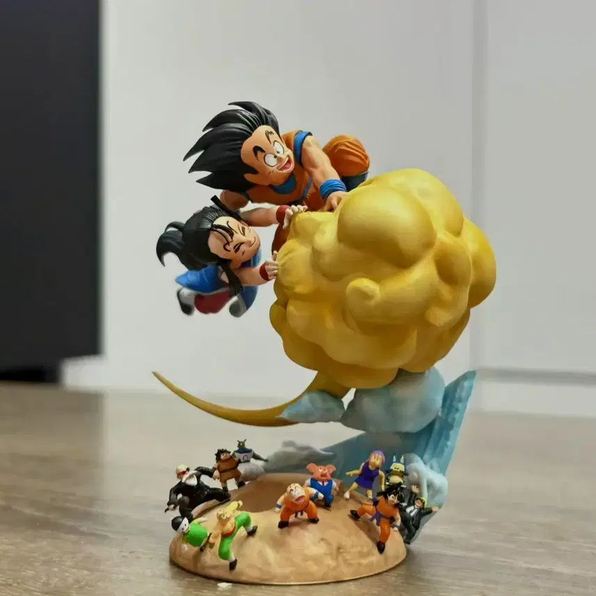 [BUNJANG] Dragon Ball Z Goku and Chi-Chi Nimbus Cloud Resin Statue / 드 ...