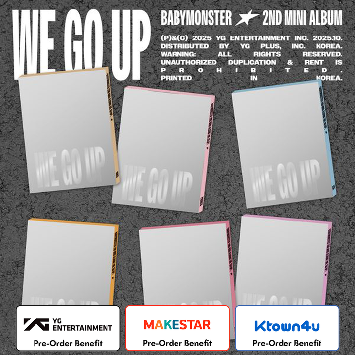 [Pre-Order] BABYMONSTER  -2nd MINI ALBUM [WE GO UP] +Pre-Order Benefit (PATTERN Ver. OPTION) (2)