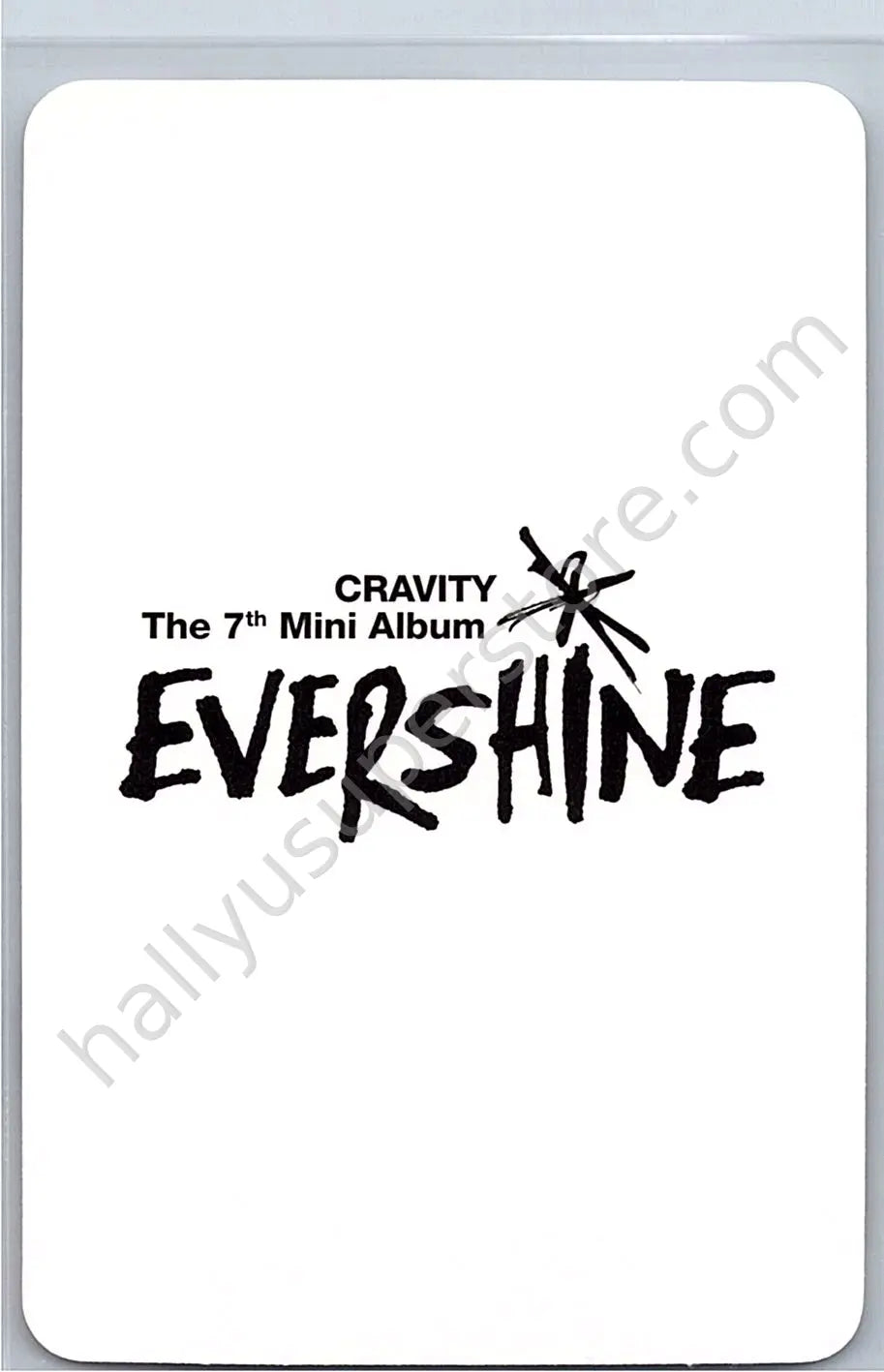 CRAVITY - Taeyoung - EVERSHINE afterglow version album photocard