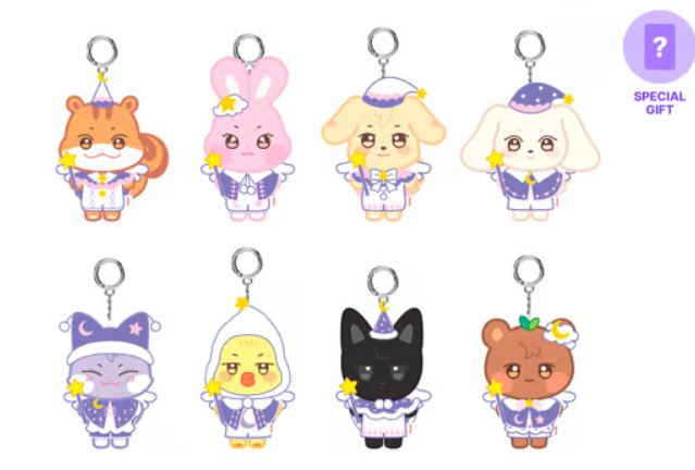 [Pre-Order] Ateez X Aniteez In Dreamland - Plush Keyring [Choose Member]