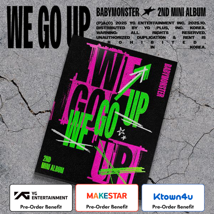 [Pre-Order] BABYMONSTER  -2nd MINI ALBUM [WE GO UP] +Pre-Order Benefit (UP Ver.) (2)
