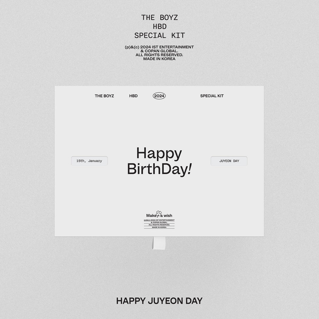 JuYeon (of The Boyz) - The Boyz HBD Juyeon Special Kit + P.O.B