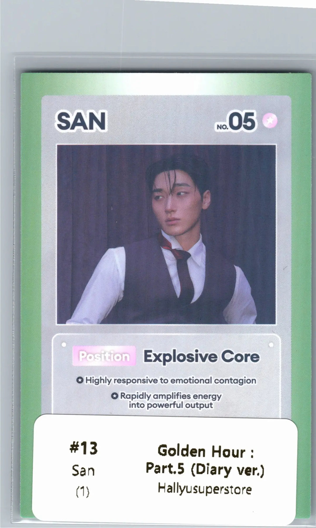 ATEEZ "GOLDEN HOUR : Part.5" - Official Photocard (Diary ver.) [26.06.26]