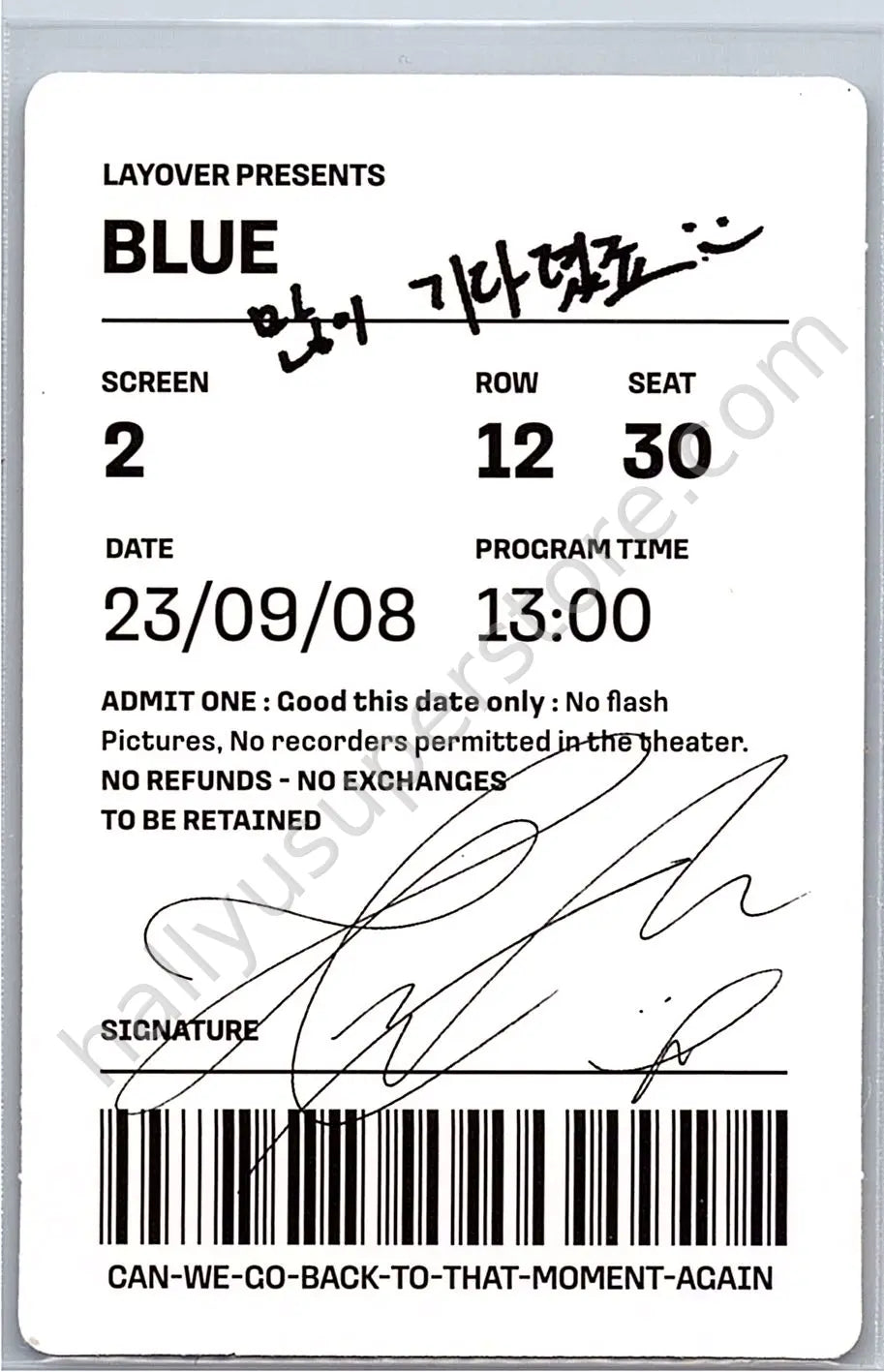 BTS - V - Layover album photocard solo album version 3
