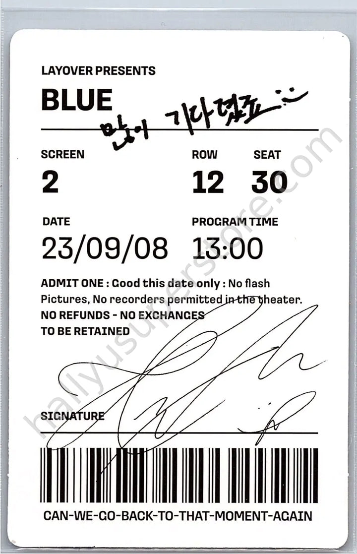BTS - V - Layover album photocard solo album version 3