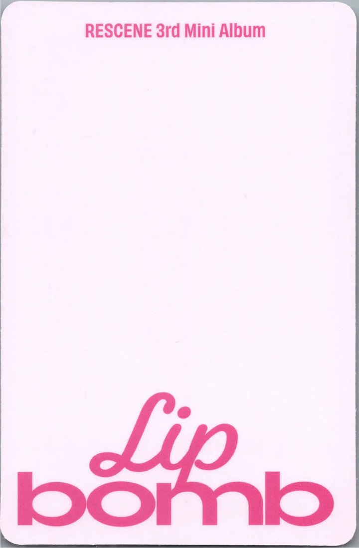 RESCENE "Lip bomb" - Official Photocard (QR)(Photocard Ver.) [26.07.24]