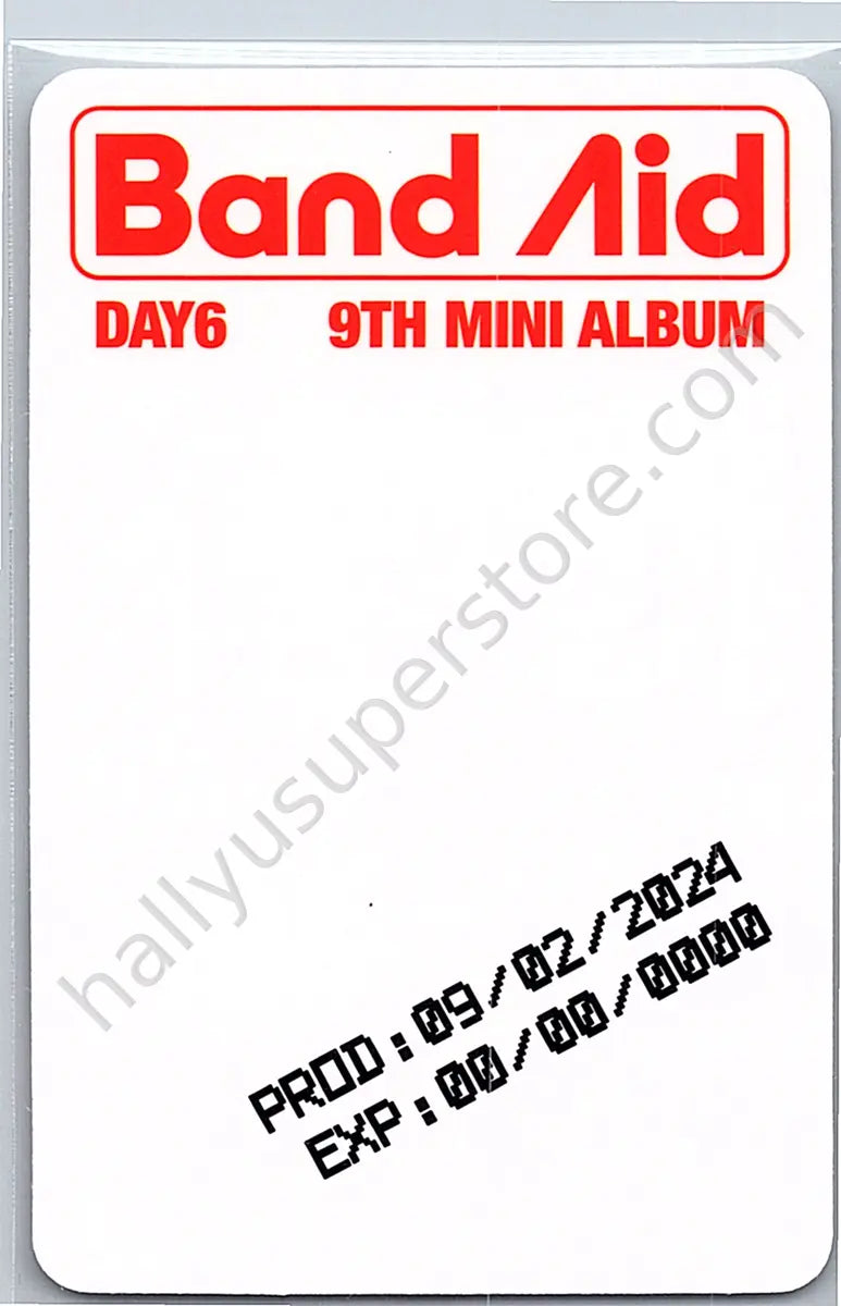 DAY6  - Dowoon - DAY6  - Dowoon  - Band Aid Album album photocard standard version
