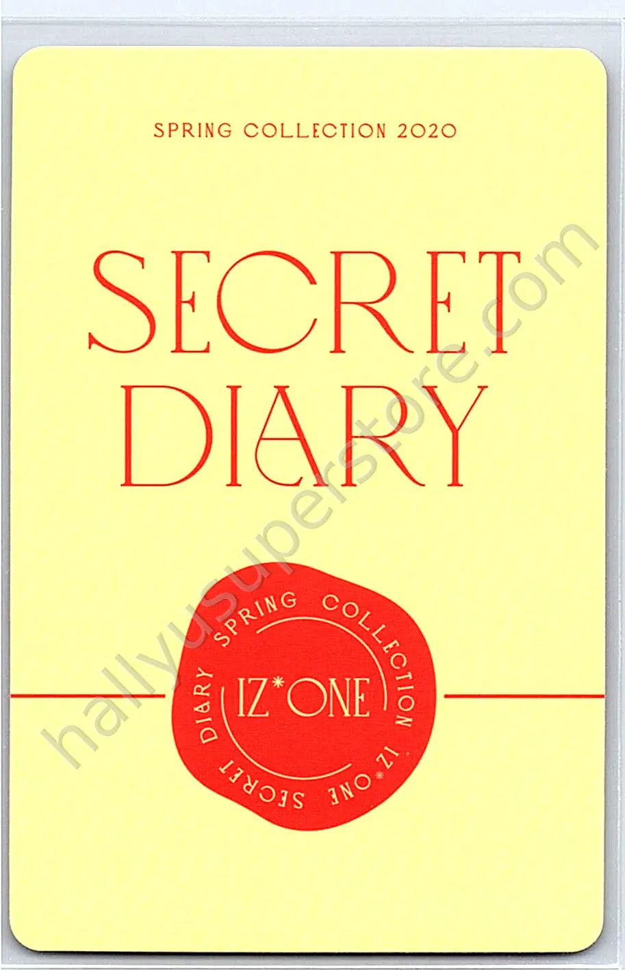 IZ*ONE - Sakura - SPRING COLLECTION 2020 “SECRET DIARY” photobook version photocard set
