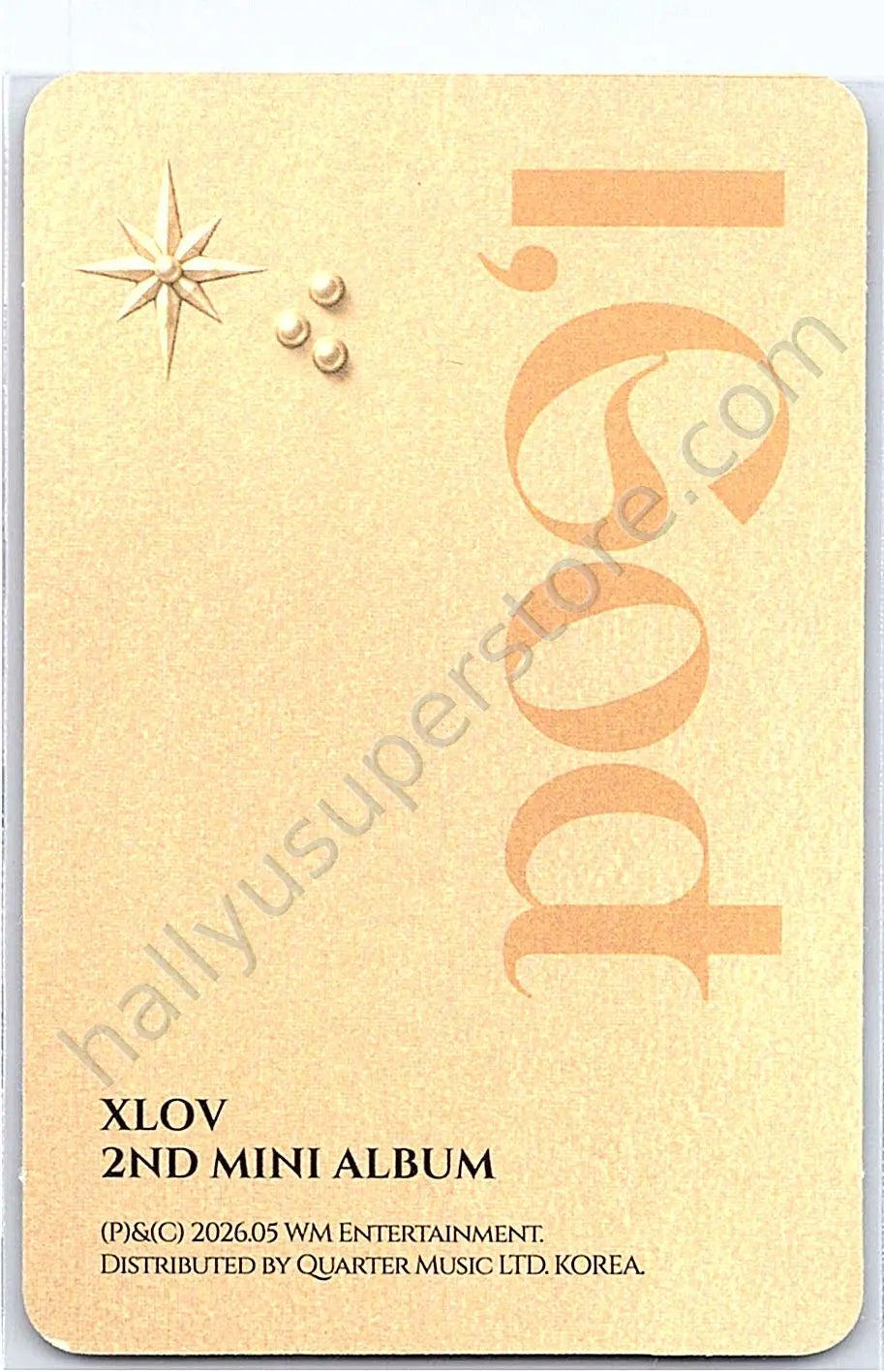 XLOV - Haru - I, God album photocard G version