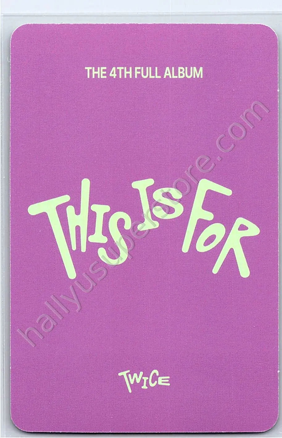 TWICE - Chaeyoung - THIS IS FOR digipack version pob (pre-order benefit)
