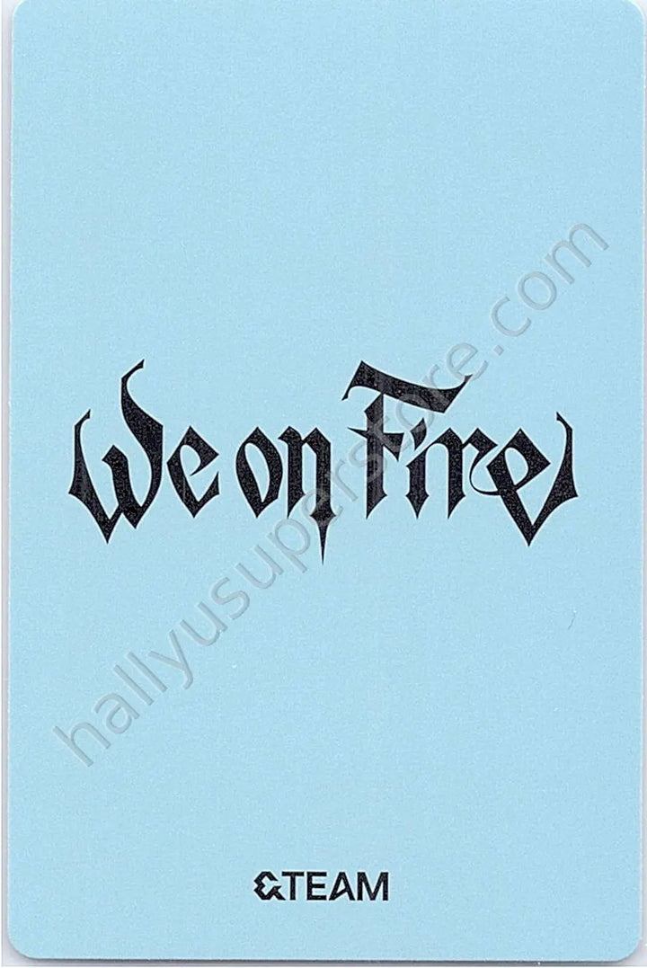 &amp;TEAM - EJ - We on Fire album photocard solo jacket version