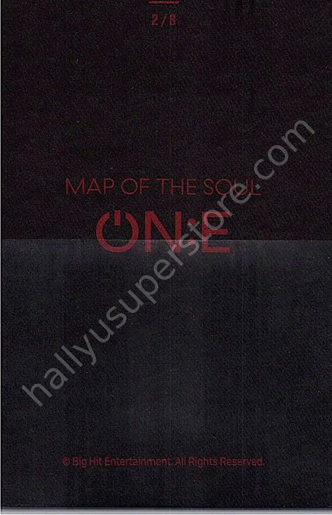 BTS - SUGA - Map Of The Soul ON:E 2/8 mini photocard