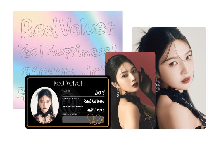 [In Stock MD] Red Velvet - 2023 Red Velvet 4th Concert : 'R to V' - ID CARD + DECO STICKER SET