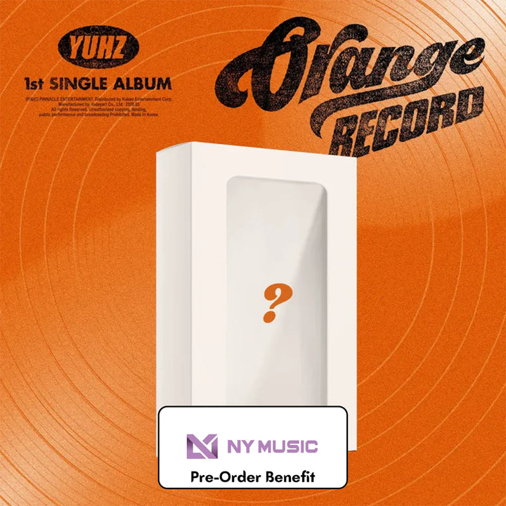 [Pre-Order] YUHZ - 1st Single Album [Orange Record] (RECORD ver.) + Pre-Order Benefit (Choose Version)