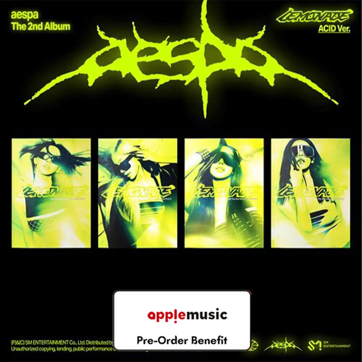 [Pre-Order] AESPA - THE 2nd Album [LEMONADE] (ACID Ver.) + LuckyDraw Event R2 (Choose Version)