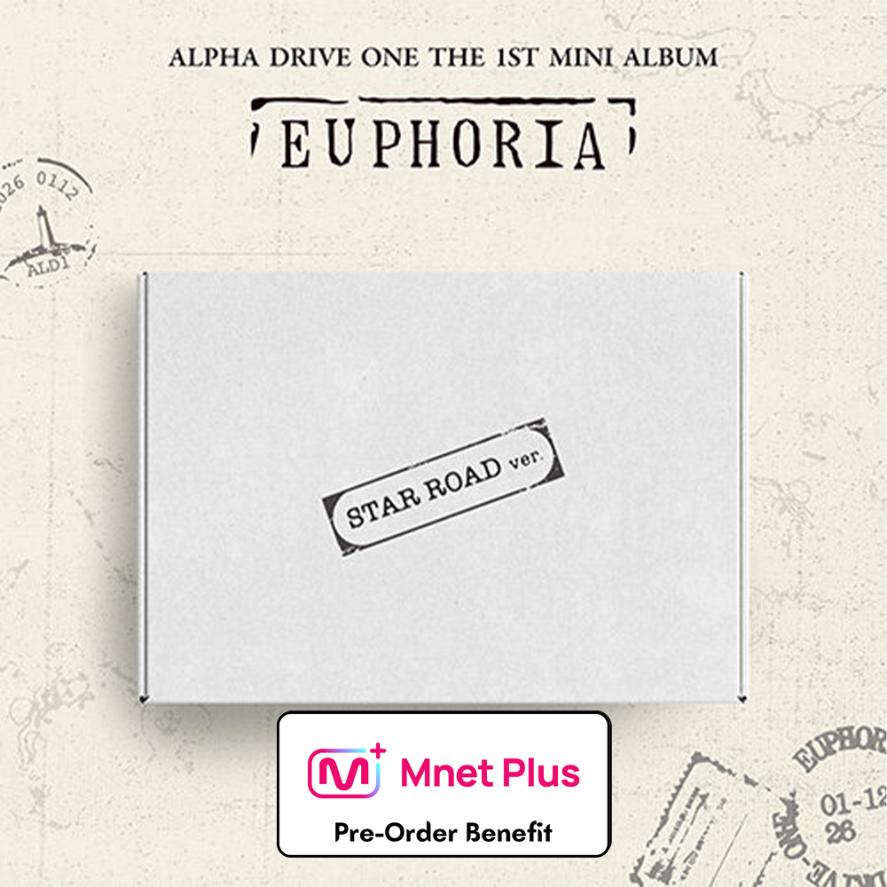 **[Pre-Order] ALPHA DRIVE ONE - 1st Mini Album 'EUPHORIA' + Pre-Order Benefit  (STAR ROAD Ver.)(Choose Version)
