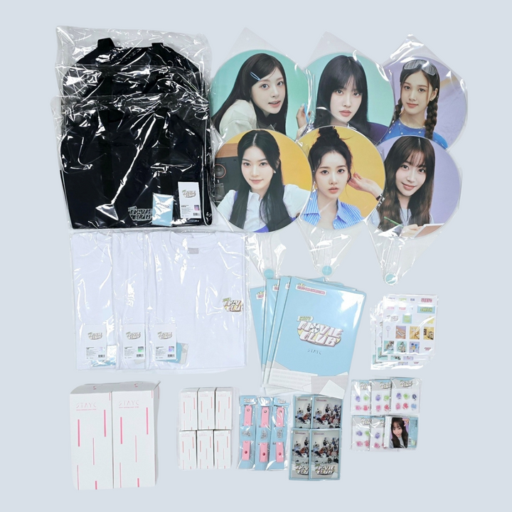 StayC "Movie Club" - Official MD [Light Stick, Deco Sticker, Application Form Set, Image Picket, Ticket Holder, T-Shirt] [24.9.2] - HALLYUSUPERSTORE