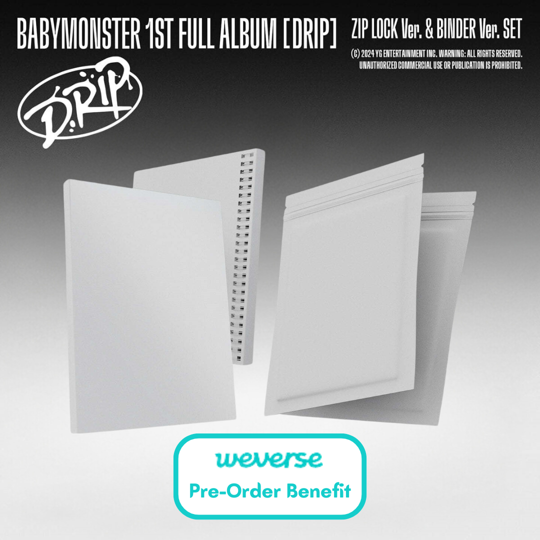 [Pre-Order] BabyMonster - 1st Full "Drip" + Pre-Order Benefit (Random / Set) - HALLYUSUPERSTORE